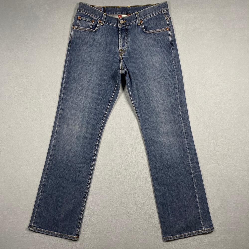 Lucky Brand Straight Leg Jeans Womens 8/29 Blue Medium Wash Made in USA 81LY063